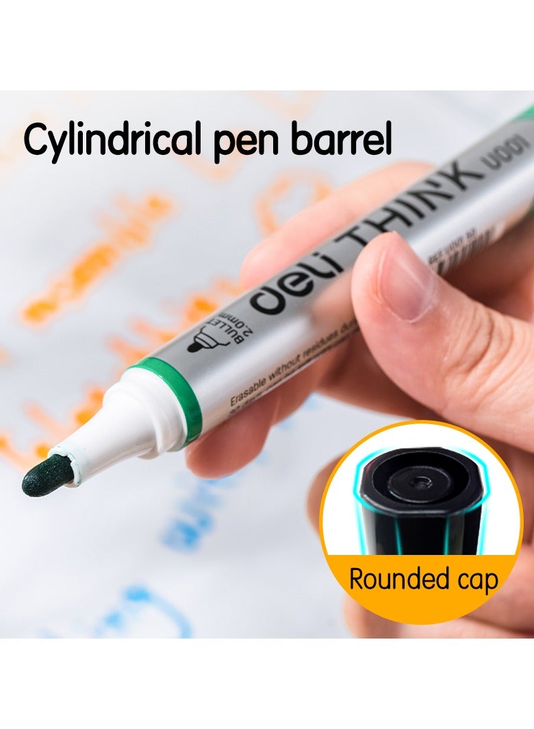 Deli EU00101 Whiteboard Marker Assorted Colour 4pcs/pac- ideal for offices, classrooms, and meetings - Image 4