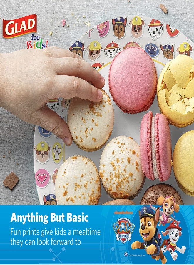 Glad for Kids Paw Patrol Emoji Paper Plates, 20 Count, 8.5 Inches | Paw Patrol Plates for Kids | Heavy Duty Disposable Soak Proof Microwavable Paper Plates for All Occasions - Image 5