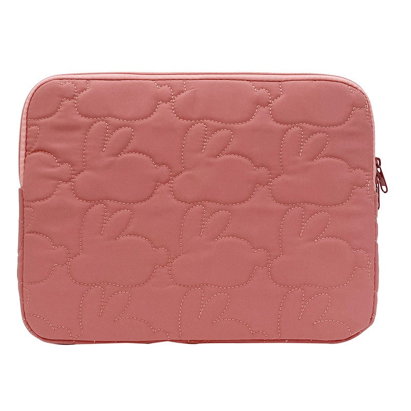 Slim Lightweight 14-inch Rabbit Laptop Sleeve dark red large 