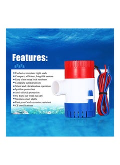 NIBEMINENT 24V 750GPH Auto Bilge Pump With Float Switch Multicolour  - Image 4