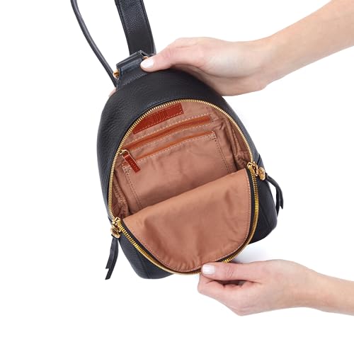 HOBO Fern Leather Hands-Free Sling Bag with Adjustable Strap, Fashionable Style, Room for Wallets and Essentials - Perfect for Traveling, Black - Image 5