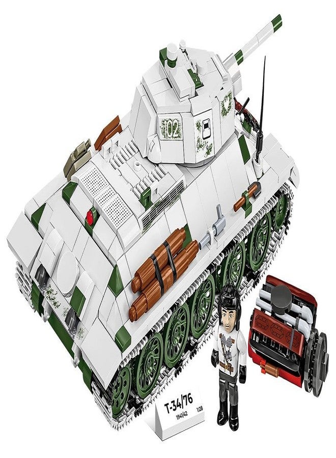 COBI مجموعة COBI التاريخية WWII دبابة T-34/76 موديل 1941/42 2 في 1 (PL/SOV) - Image 2