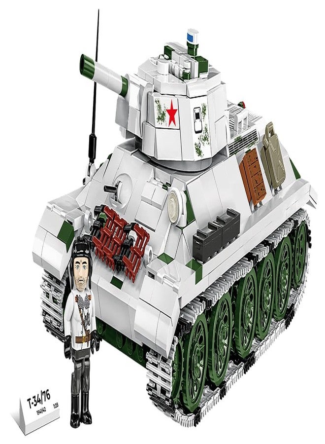 COBI مجموعة COBI التاريخية WWII دبابة T-34/76 موديل 1941/42 2 في 1 (PL/SOV) - Image 1