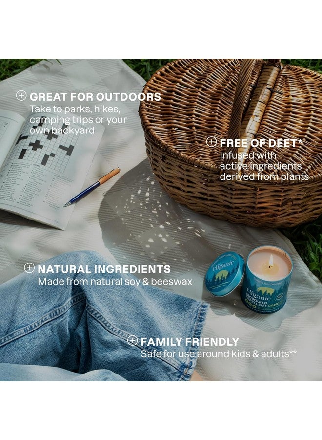 Cliganic Cliganic Natural Mosquito Repellent Candle (9oz, Pack of 2) | Citronella, DEET Free, Essential Oil Infused for Outdoor, Camping | Burns 40 Hours  - Image 5