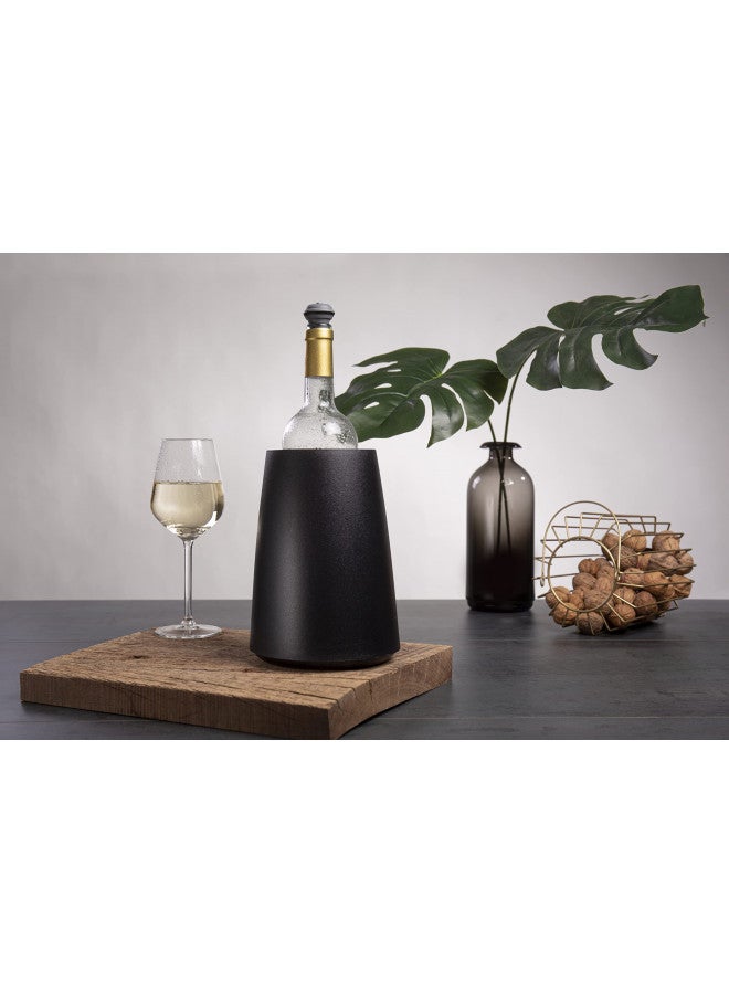 Vacu Vin مبرد النبيذ النشط من فاكيو فين - مبرد زجاجة النبيذ القابل لإعادة الاستخدام - أسود - غلاف مبرد النبيذ لحجم الزجاجات القياسي - مبرد زجاجة النبيذ المعزول للحفاظ على برودة النبيذ - Image 3