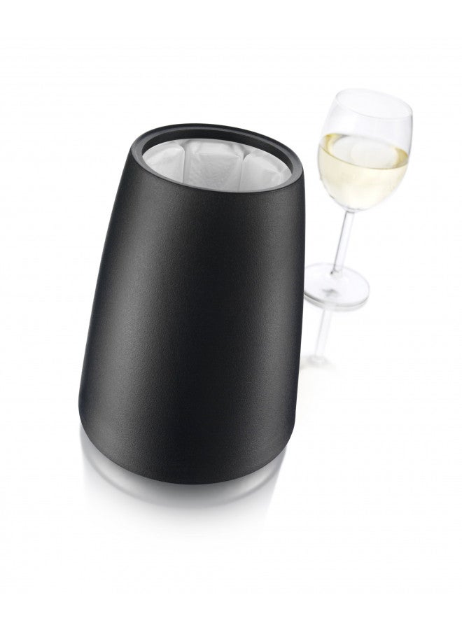 Vacu Vin مبرد النبيذ النشط من فاكيو فين - مبرد زجاجة النبيذ القابل لإعادة الاستخدام - أسود - غلاف مبرد النبيذ لحجم الزجاجات القياسي - مبرد زجاجة النبيذ المعزول للحفاظ على برودة النبيذ - Image 5
