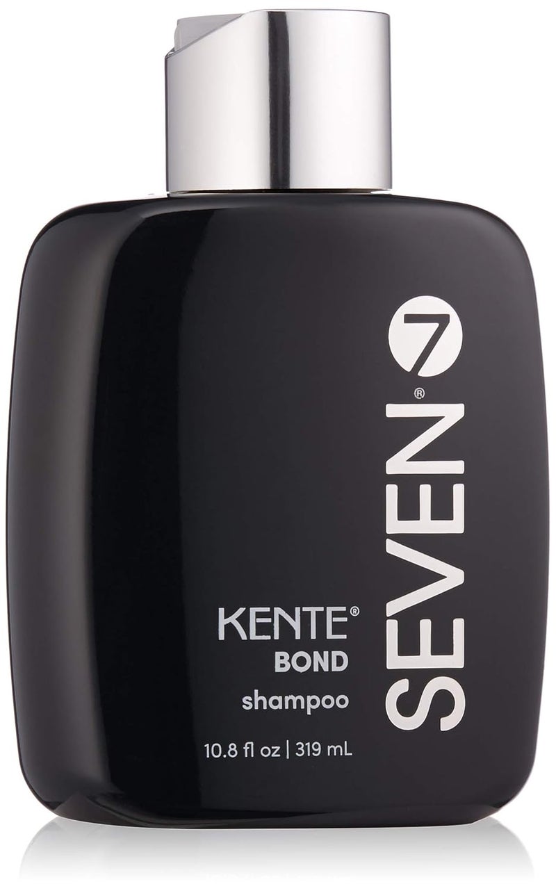 SEVEN Haircare KENTE BOND Shampoo for Split Ends + Damaged Hair, Sulfate Free, Cruelty Free with Green Tea, Guar & Pro Vitamin B5 for Men & Women, Made in USA, 10.8 oz.