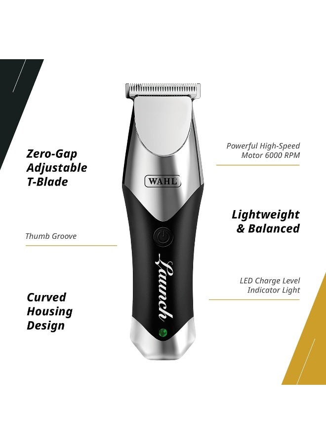 Wahl Professional Launch Trimmer | Cordless |3 Attachment Combs |Surgical Blade | 3 Pin - GCC - Image 3