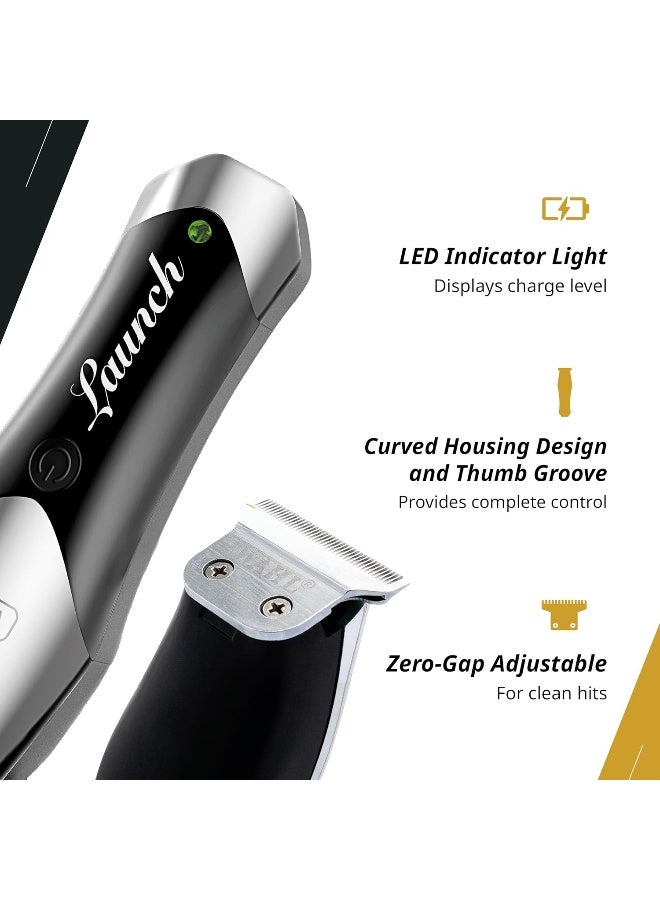 Wahl Professional Launch Trimmer | Cordless |3 Attachment Combs |Surgical Blade | 3 Pin - GCC - Image 4