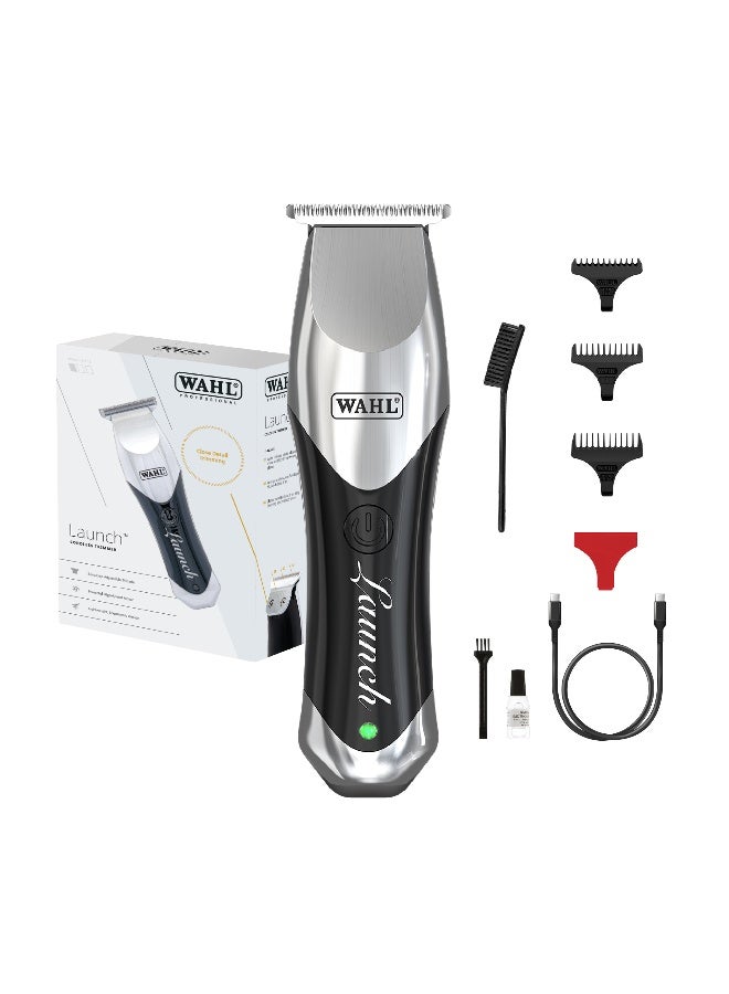 Wahl Professional Launch Trimmer | Cordless |3 Attachment Combs |Surgical Blade | 3 Pin - GCC - Image 1