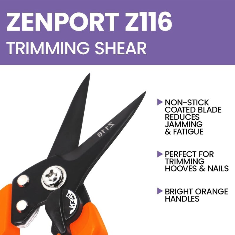 Zenport Z116 Hoof and Floral Trimming Shear with Twin-Blade, 7.5-Inch - Image 5