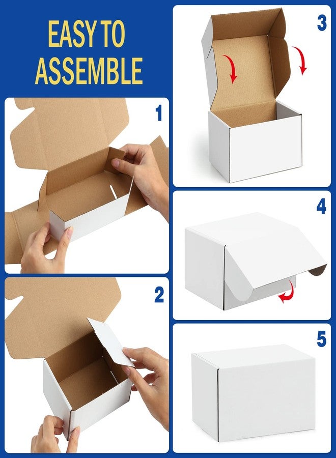 Poever Shipping-Boxes-12x9x3 Inches: 22 Pack-Cardboard-Boxes-for-Packaging, White-Shipping-Boxes-for-Packing-Small-Business, Corrugated Box Mailers for Book Shoes Gift Mailing - Image 3
