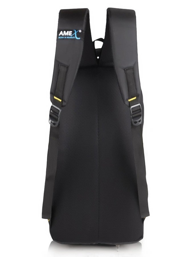 AMEX Laptop Backpack with Integrated Rain Cover | Water-Resistant Durable Design | Advanced Multi-Compartment Organization | Enhanced Ergonomic Comfort | Superior Laptop Protection (Black) - Image 3