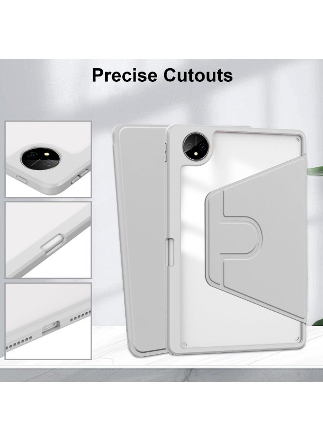 سانموجيد غطاء دوار من الأكريليك مناسب لجهاز Huawei MatePad Pro مقاس 13.2 بوصة 2023/2025 مع حامل قلم وغطاء خلفي شفاف - Image 4