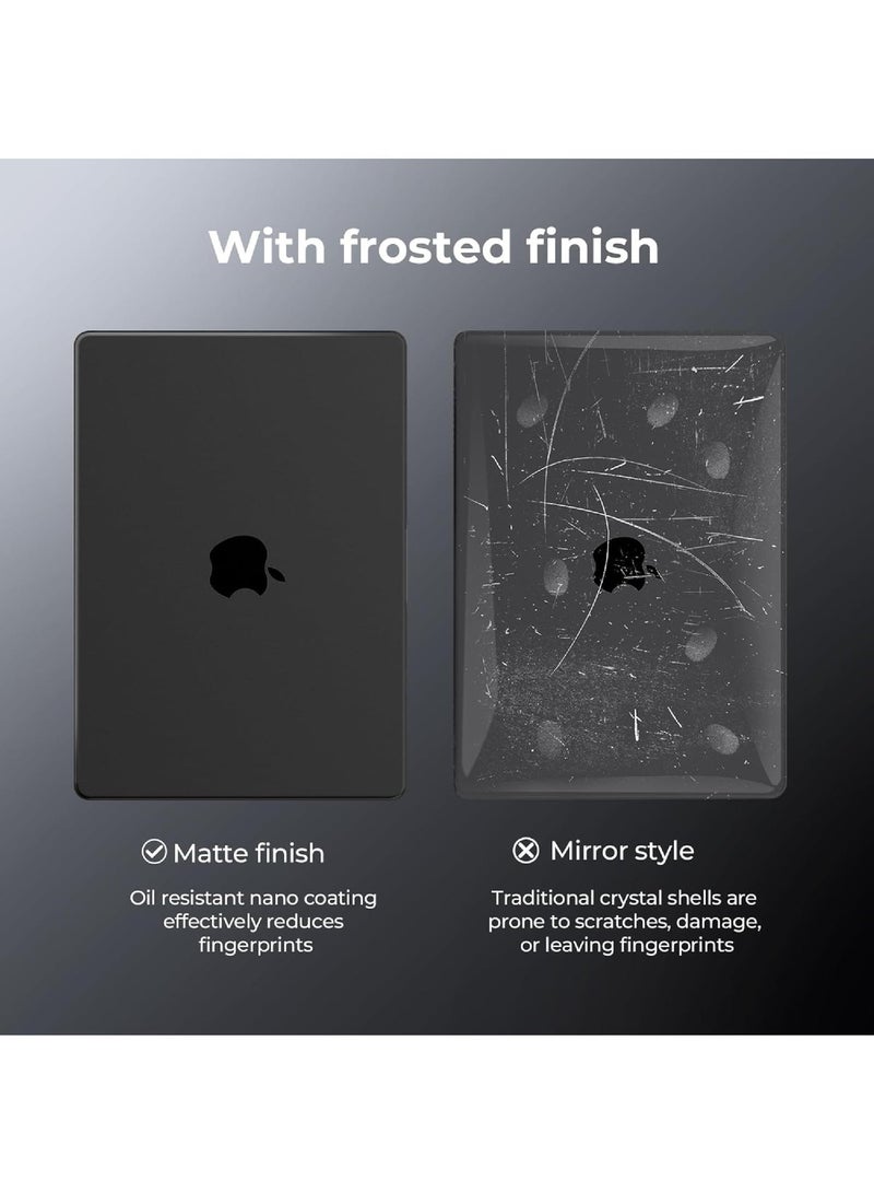 روك بو جراب متوافق مع جهاز ماك بوك اير الجديد 13.6 بوصة M4 A3240 M3 A3113 M2 A2681 مع Touch ID، إصدار 2025 2024 2022، غطاء بلاستيكي صلب لجهاز الكمبيوتر المحمول M2 M3 M4 Chip Air 13، ناعم لامع، شفاف للغاية - Image 5