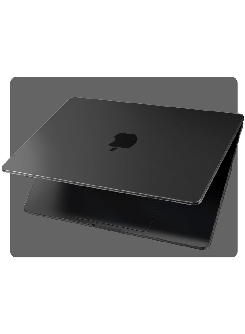 روك بو جراب متوافق مع جهاز ماك بوك اير الجديد 13.6 بوصة M4 A3240 M3 A3113 M2 A2681 مع Touch ID، إصدار 2025 2024 2022، غطاء بلاستيكي صلب لجهاز الكمبيوتر المحمول M2 M3 M4 Chip Air 13، ناعم لامع، شفاف للغاية - Image 1