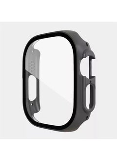 Generic For Apple 8 Generation 49mm Watch PC Integrated Glass Protective Case WatchUltra HD Tempered Film-Color:17. Carbon Fiber-Dimensions:49mm (without Keys) Bare Shell  - Image 5