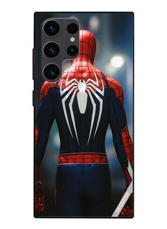 Protective Case Cover For Samsung Galaxy S23 Ultra 5G Spiderman Back Design Multicolour
