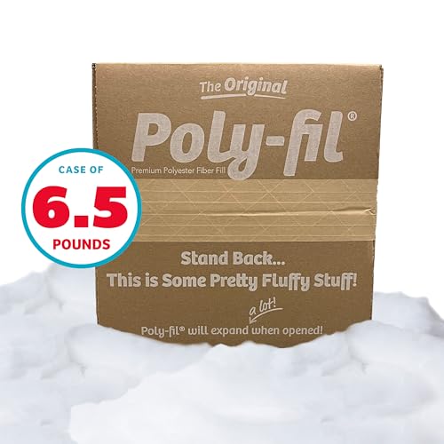 Poly-Fil Fairfield The Original Poly-Fil, Premium Polyester Fiber Fill, Soft Pillow Stuffing, Stuffing for Stuffed Animals, Toys, Cloud Decorations, and More, Machine-Washable Poly-Fil Fiber Fill, 6.5 lbs. Box - Image 2
