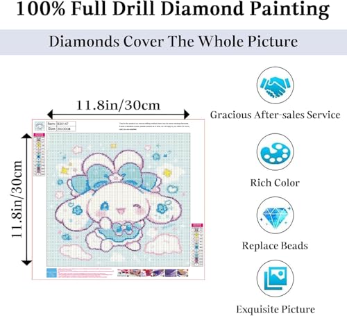 JAKI Diamond Art Painting Kits for Adults-Diamond Art for Adults,5D Full Drill Diamond Art Kits for Gift Home Wall Decor(12x12inch) - Image 2