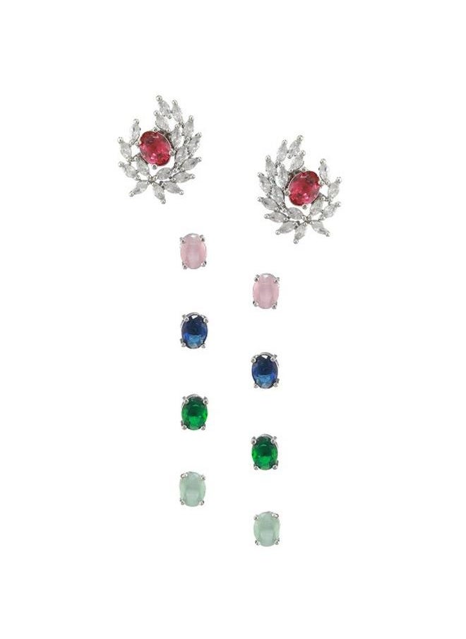 Priyaasi Elegant Women Alloy Earrings with pattern and secured with Post and Back closure and styled in ideal for Western moments — crafted to elevate your special moments.  - Image 3