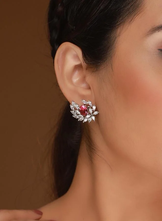 Priyaasi Elegant Women Alloy Earrings with pattern and secured with Post and Back closure and styled in ideal for Western moments — crafted to elevate your special moments.