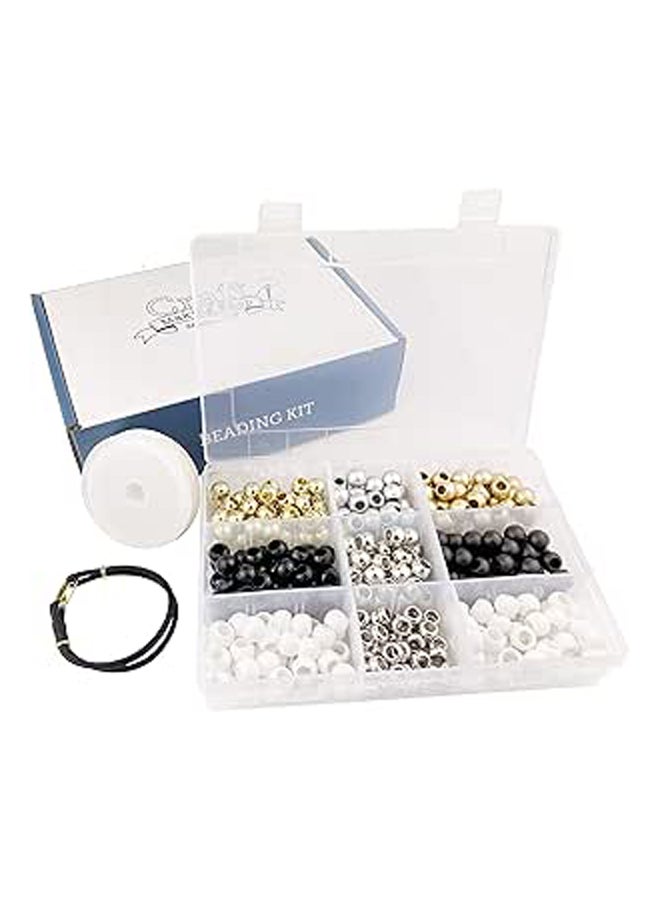Tie Mix Beading Kit with Large Hole Acrylic Bea