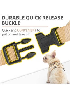 PUPTECK PUPTECK Soft Mesh Dog Harness and Leash Set Pet Puppy Cat Comfort Padded Vest No Pull Harnesses, Beige, S  - Image 5