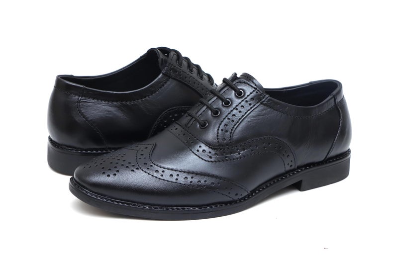 ARAMISH Boy's Black Genuine Leather Formal Derby Shoes - 2 UK - Image 5