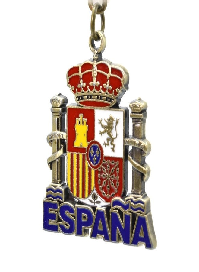 BDM Original metal keychain with engraving of Spain in letters and national flag, for men or women. - Image 5