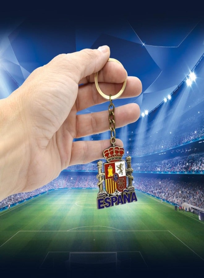 BDM Original metal keychain with engraving of Spain in letters and national flag, for men or women. - Image 4