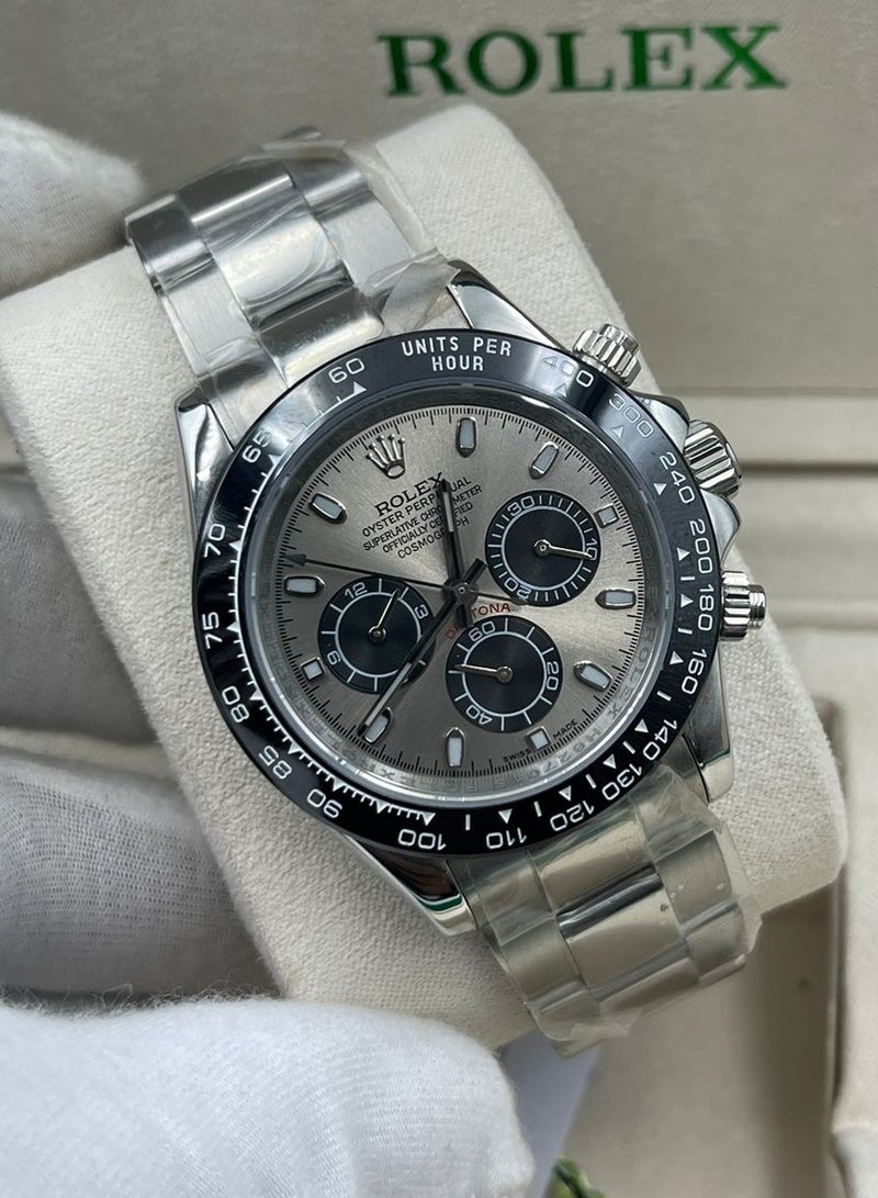 Rolex Men's Steel Beige Dial Automatic Watch 