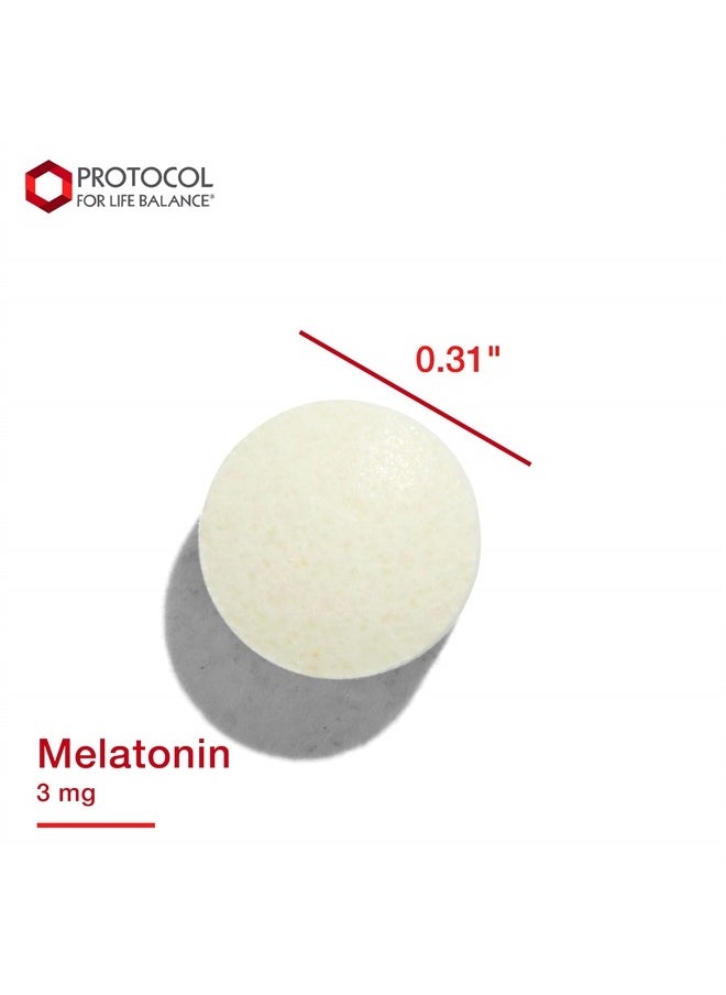 Protocol Melatonin 3mg with Vitamin B6 - Immune and Sleep Support - 120 Lozenges