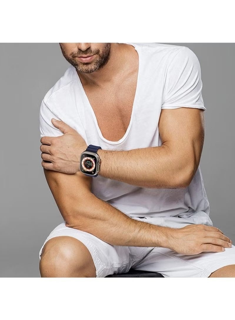 Beauenty 5 Pack Ocean Band Compatible with Apple Watch Ultra Band 49mm 45mm 44mm 42mm Men Women, Soft Silicone Sport Band Replacement Strap for Apple Watch Ultra iWatch Series 8 7 SE 6 5 4 3 2 1 - Image 4