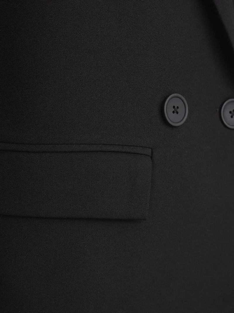 MixRay Black Mixray Long Sleeve Buttoned Blazer for Women | Best Price UAE