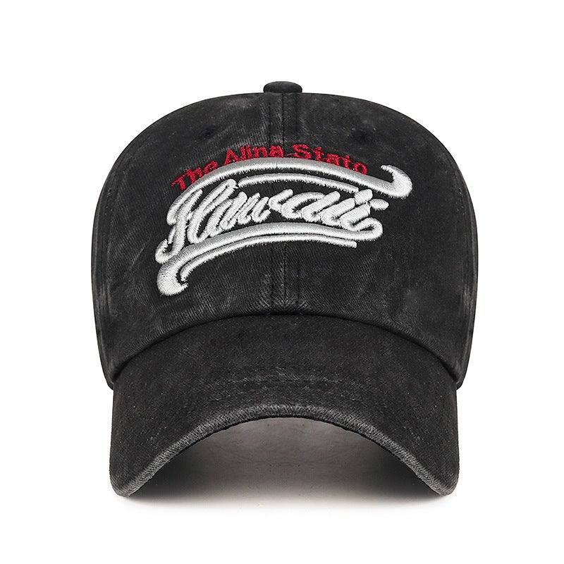 Vintage Washed Baseball Cap Unisex Adult Soft Top Faded Large Brim Retro Sun Hat - Image 5