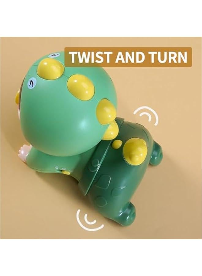 Pink Dinosaur Shape Crawling Toy with Music, Lights, and Educational Benefits for Toddlers - Image 5