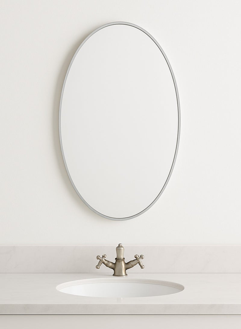 Glass Corner 70*110 Oval Mirrors - Silver - Image 3