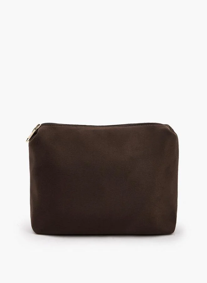 Paprika BROWN Quilted Suede Tote Bag With Pouch for Women | Best Price UAE