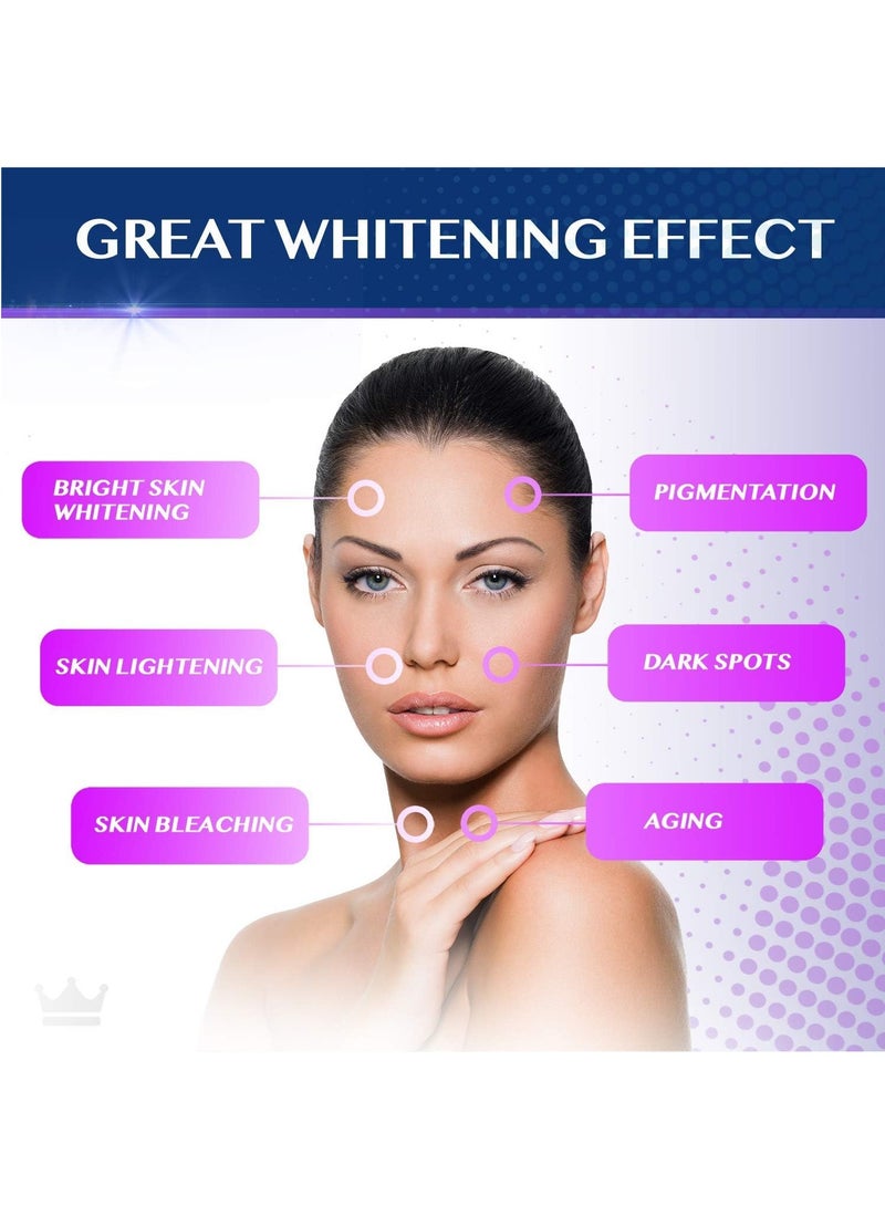 SKIN Glutathione Whitening Pills 90 Capsules 2000mg Glutathione Effective Skin Spots, Melasmaing Supplement D & Acne Scar Remover, Hyperpigmentation Treatment Anti Aging Antioxidant - Image 4