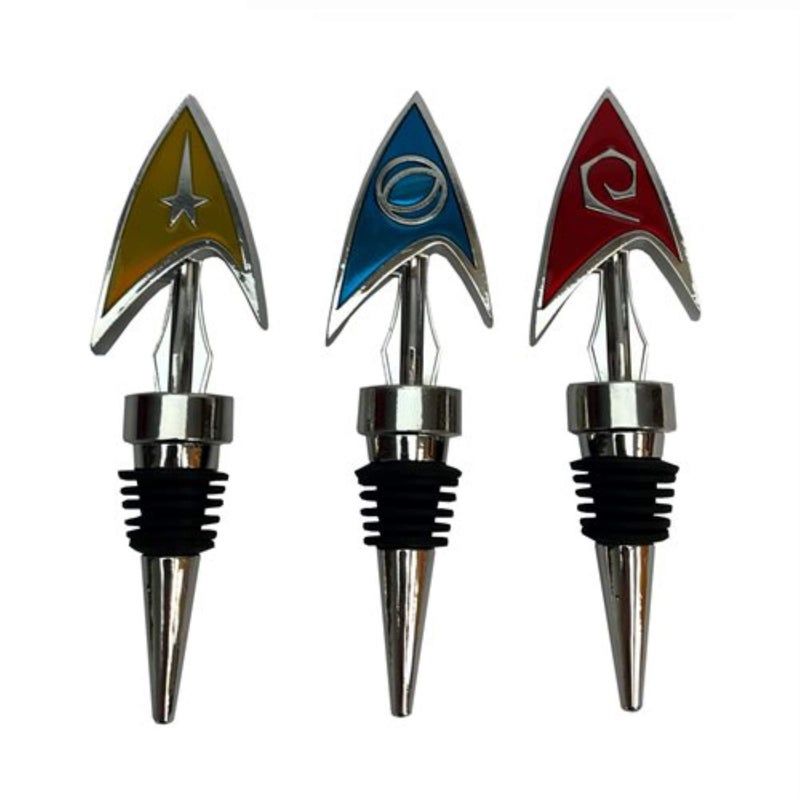 Factory Entertainment Star Trek - The Original Series Delta Bottle Stopper Set of 3, Red, Yellow, Blue - Image 3