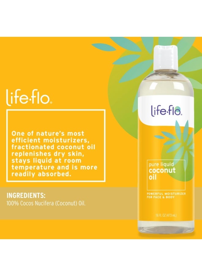 Life-flo, Pure Liquid Coconut Oil, 16 fl oz (473 ml) - Image 2