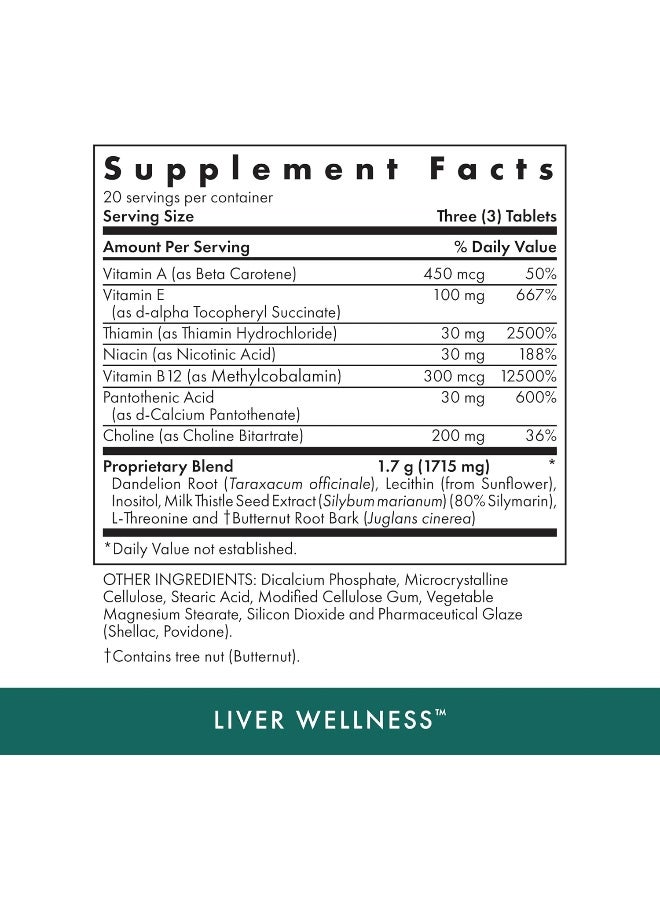 MICHAEL'S Naturopathic Programs Liver Wellness 60 Vegan Tablets - Image 5