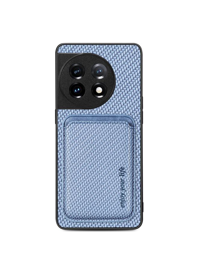 erorex Case For OnePlus 11 Carbon Fiber Leather Card Magsafe Magnetic Phone Case - Image 1