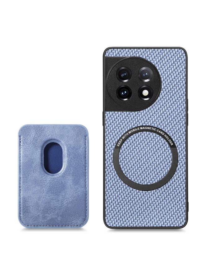 erorex Case For OnePlus 11 Carbon Fiber Leather Card Magsafe Magnetic Phone Case - Image 3
