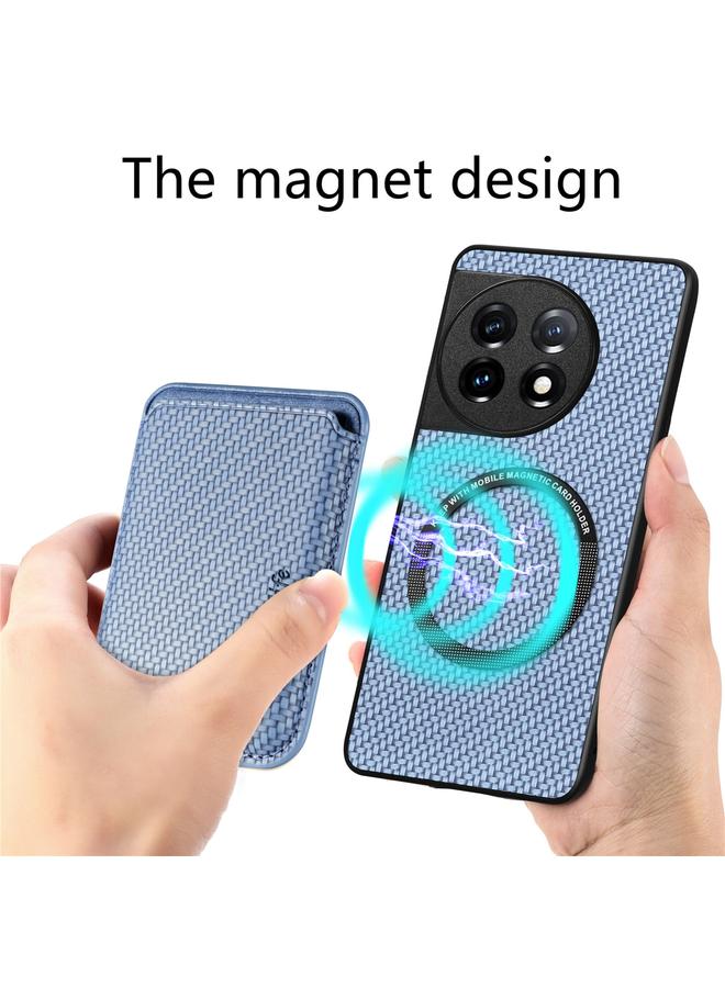 erorex Case For OnePlus 11 Carbon Fiber Leather Card Magsafe Magnetic Phone Case - Image 5