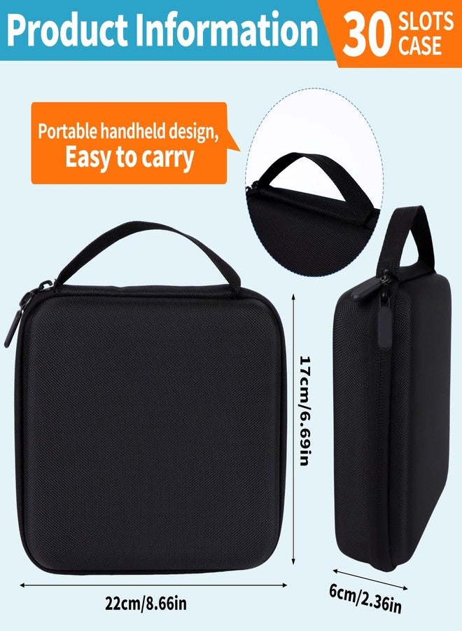 Mkhaslri 30 Slots Insulin Travel Case Diabetic Insulin Peptide Fridge Carrying Case with Mesh Pocket Fits 10ml Vials, Vial Holder Storage Protector Bag Insulin Cooler for Home Organization (Black, 30 Slots) - Image 2