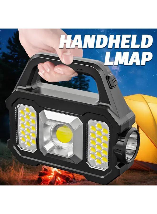 Rechargeable Solar Emergency Handheld Lamp LED Battery Display Lightweight Torch - Image 5