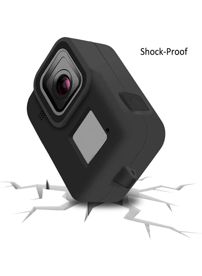 Generic Silicone Protective Sleeve Case with Lanyard Accessories Soft Rubber Frame Shock-Proof Wear-Resisting Cover Protection for Go Pro Compatible with GoPro Hero 8 Black Action Camera  - Image 5
