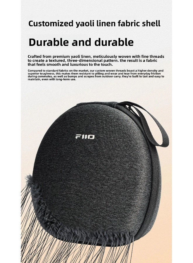 FiiO Nest Cans Mini Protective Carrying Bag for Bluetooth Gaming Headset - Image 4